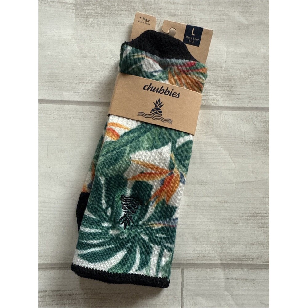 NEW Chubbies All Day Sock Size Large 8-12 Lot of 2 FREE Shipping